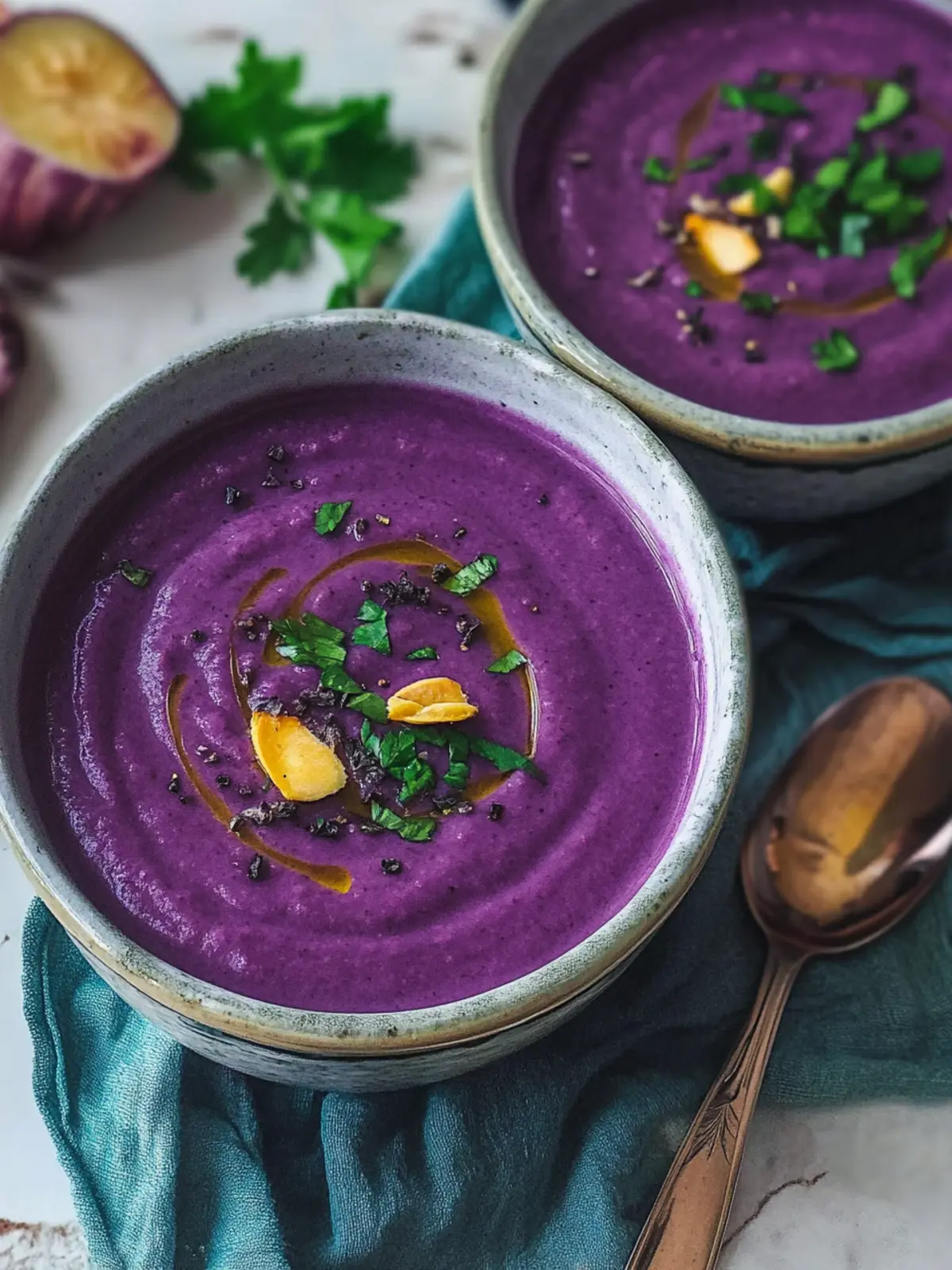 Creamy Purple Yam Soup That Will Brighten Your Day 4 Purple Yam Soup