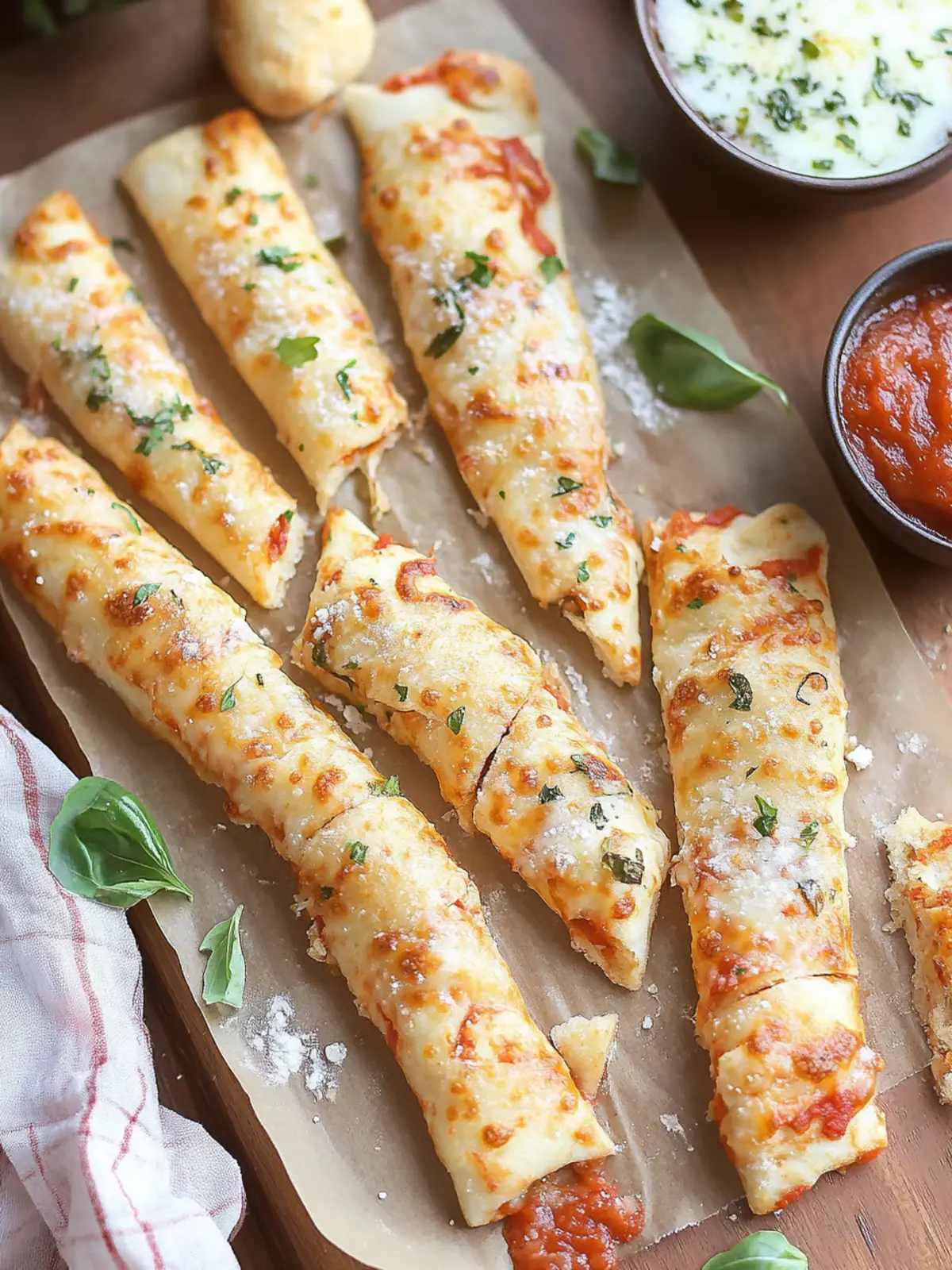 Savory Pizza Dough Bread Sticks with Garlic Butter Bliss 5 Pizza Dough Bread Sticks
