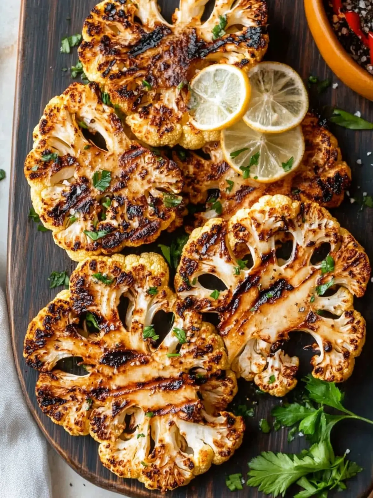 Savory Grilled Cauliflower Steaks for a Flavorful Feast 2 Grilled Cauliflower Steaks
