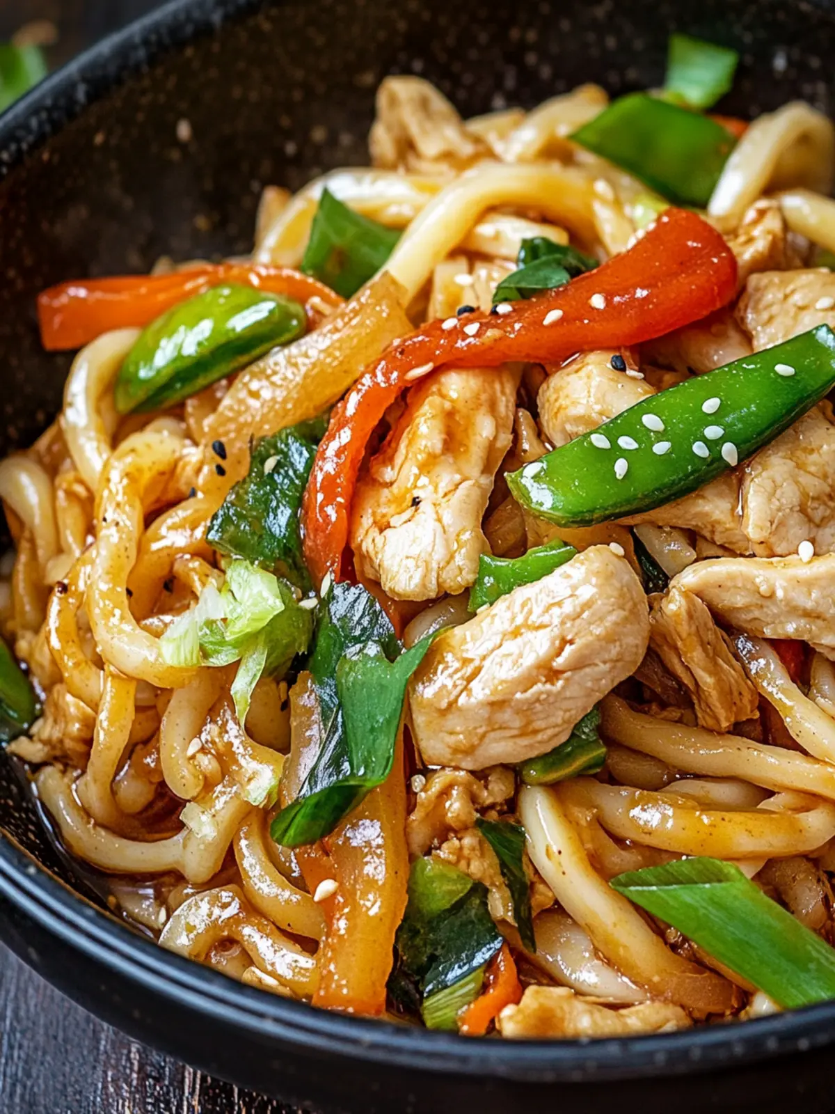 Savory Chicken Udon Noodle Stir Fry for an Easy Dinner Delight 2 Chicken Udon Noodle Stir Fry