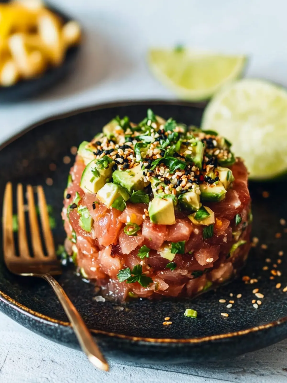 Delicious Tuna Tartare: A Fresh Twist on Sushi Night! 2 Tuna Tartare