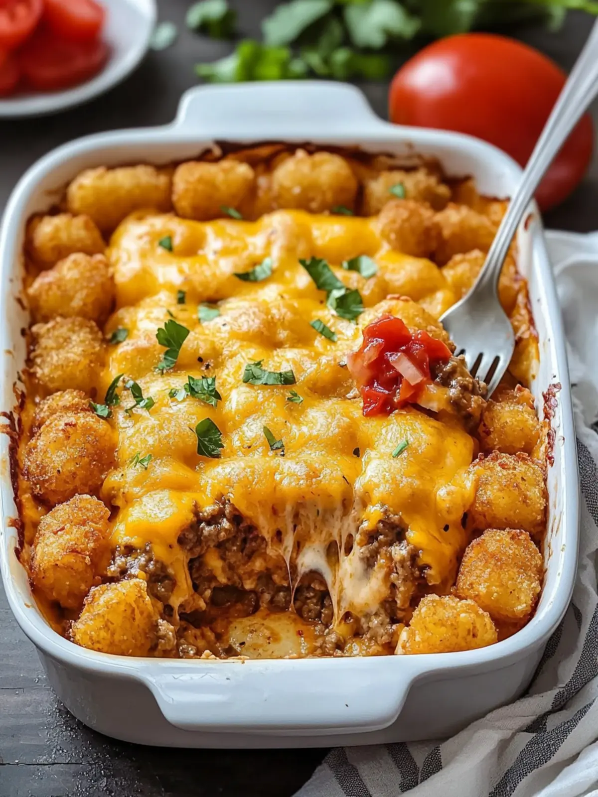 Crispy Cheeseburger Tater Tot Casserole for Ultimate Comfort 5 Crispy Cheeseburger Tater Tot Casserole