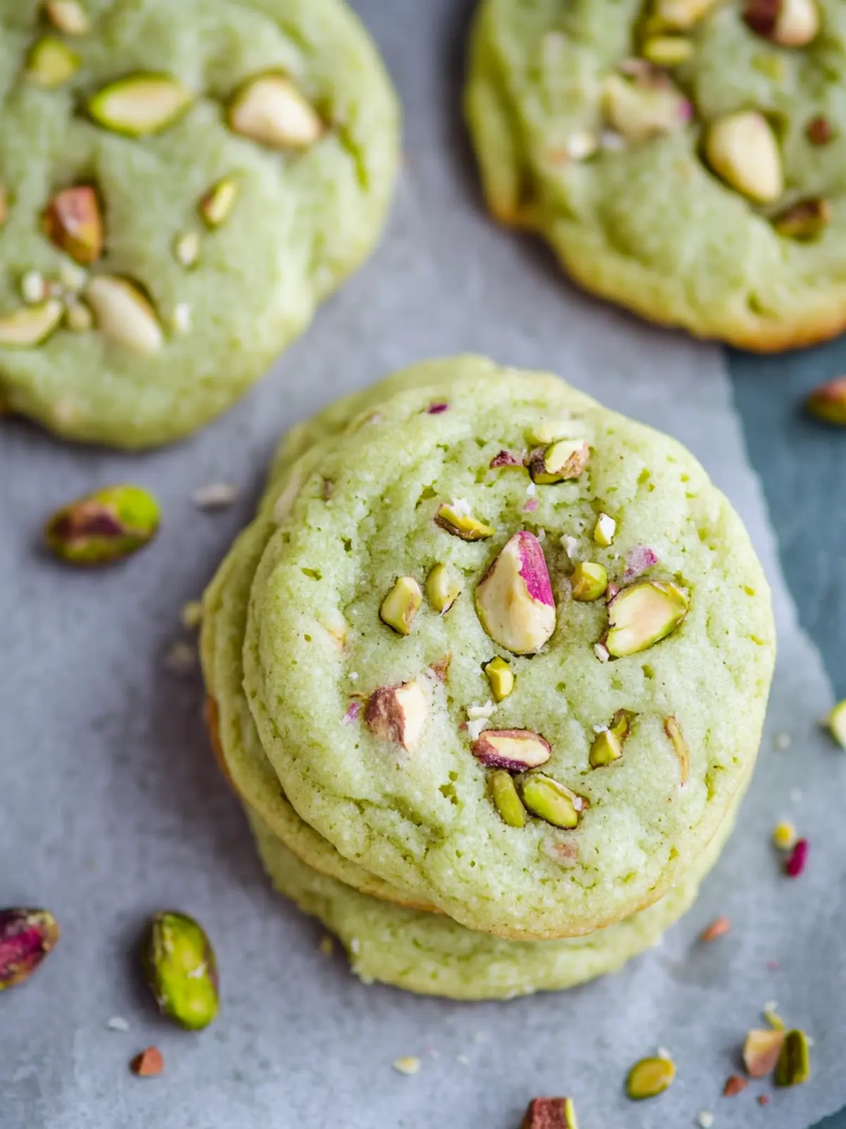 Irresistible Pistachio Pudding Cookies with White Chocolate Delight 4 Pistachio Pudding Cookies