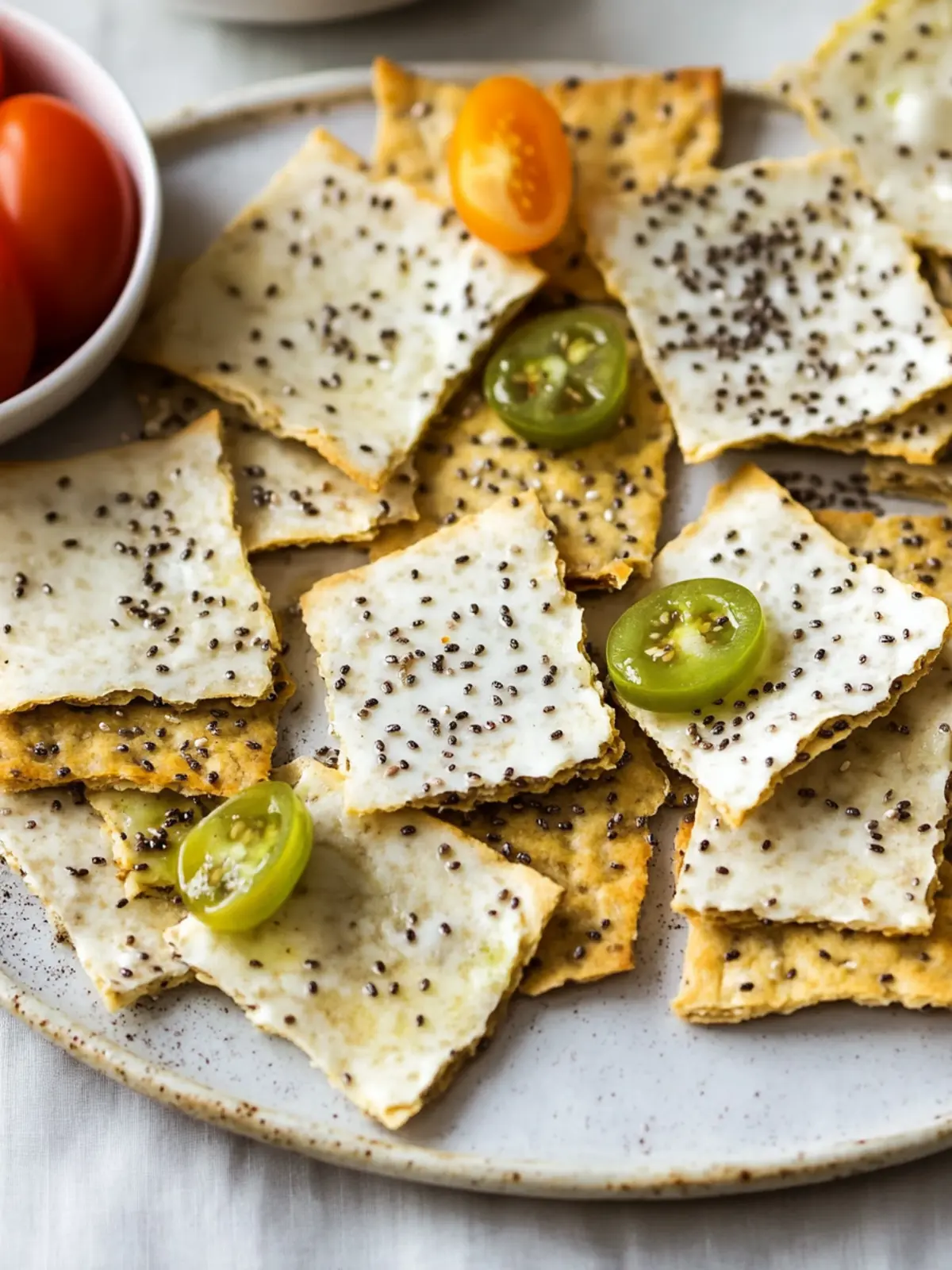 Crunchy Chia Seed Crackers for Guilt-Free Snacking Delight 4 Chia Seed Crackers