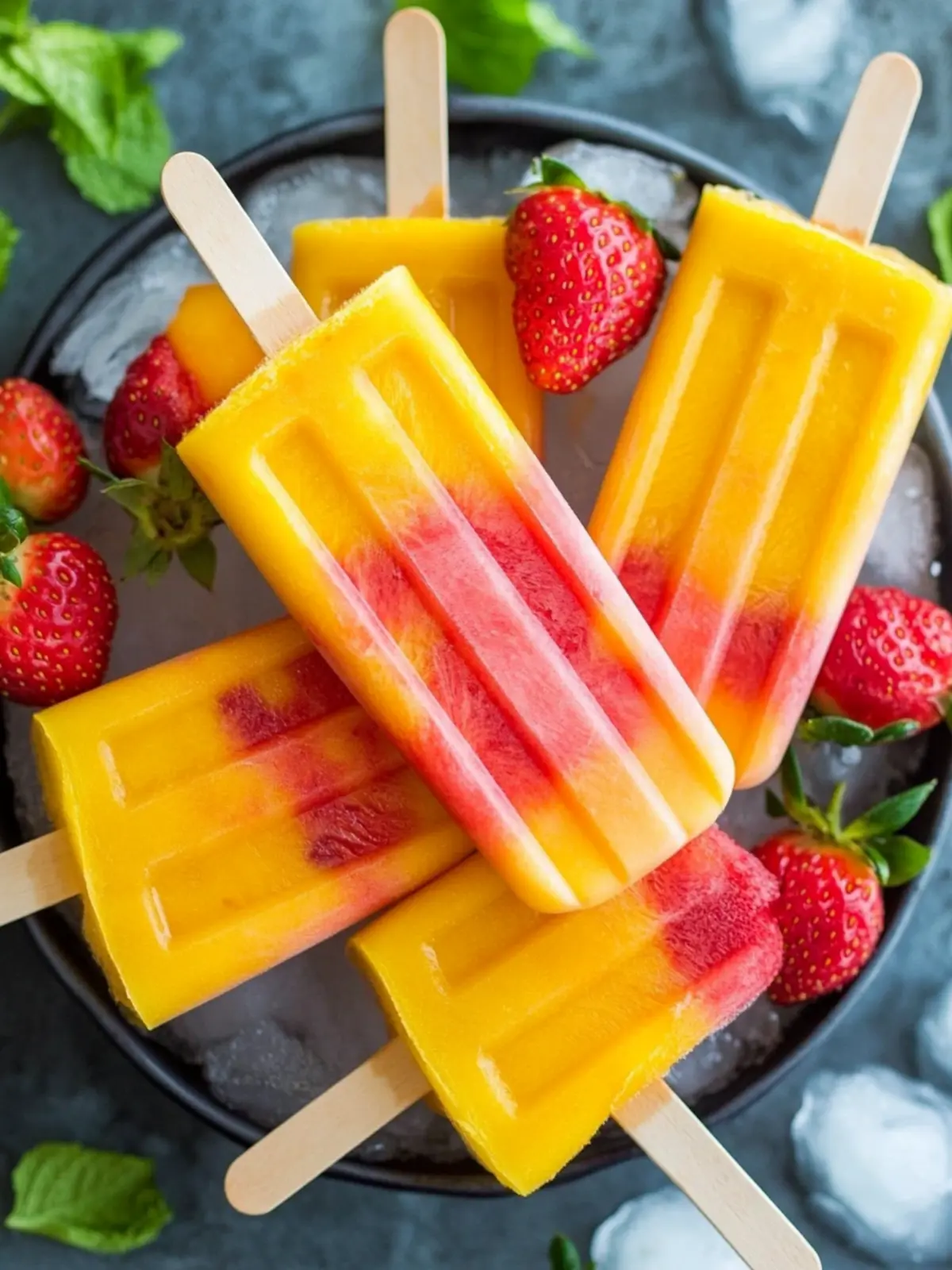Delicious Healthy Strawberry Mango Popsicles You’ll Love 4 Healthy Strawberry Mango Popsicles