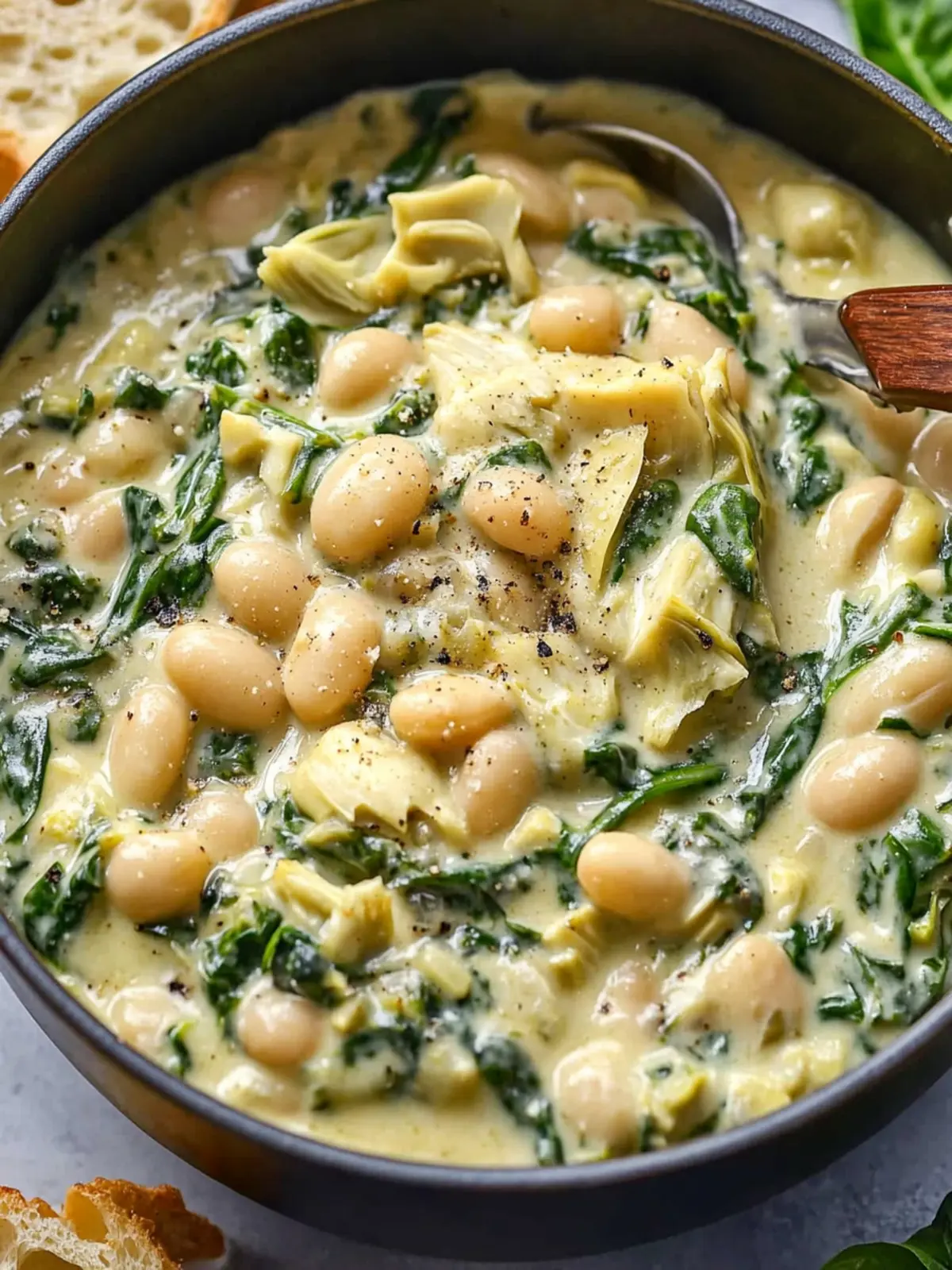 Creamy Spinach Artichoke Butter Beans for Cozy Nights 5 Creamy Spinach Artichoke Butter Beans