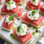 Irresistible Fresh Watermelon Bites With Whipped Feta Delight 6 Fresh Watermelon Bites With Whipped Feta