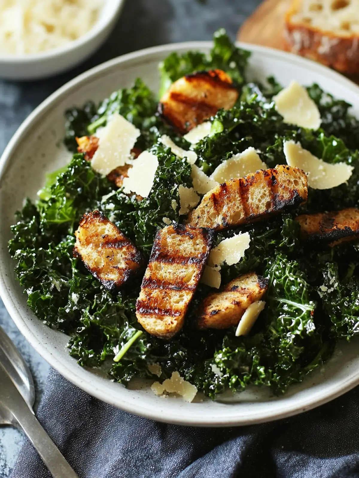 Celebrate Disability Month with Garlicky Grilled Kale Salad 2 Disability Month Garlicky Grilled Kale Salad with Grilled Bread