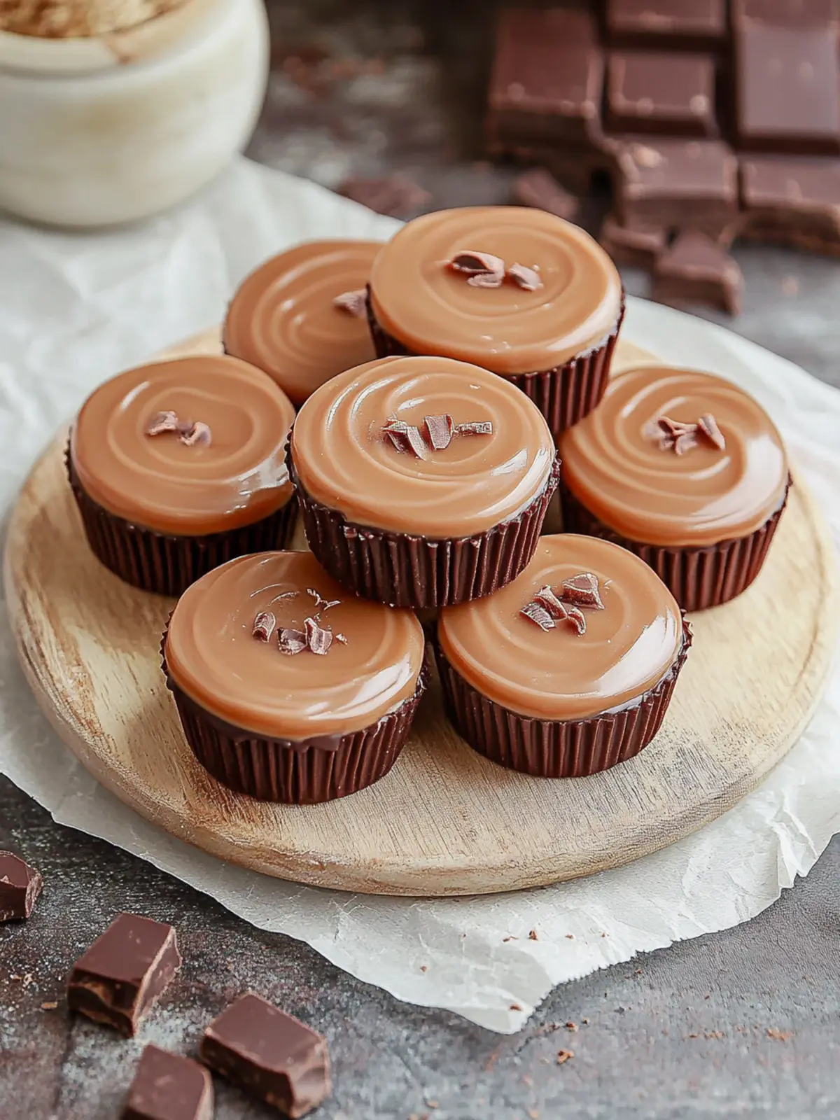 Melt-in-Your-Mouth Chocolate Caramel Cups for Sweet Moments 5 Chocolate Caramel Cups