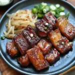 Savory Korean Garlic Soy Glazed Pork Belly Ready in 10 Minutes 4 Korean Garlic Soy Glazed Pork Belly in 10 Minutes