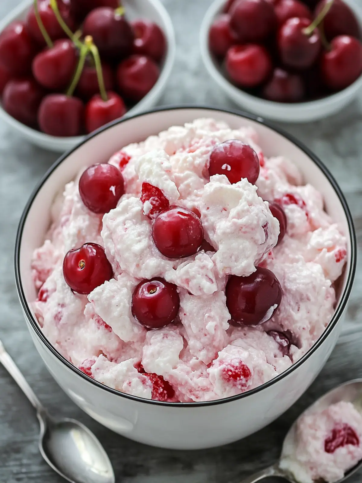 Cherry Salad: 6 Ingredient Pink Fluff for Dreamy Desserts 3 Cherry Salad (6 Ingredient Pink Fluff)