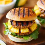 Juicy Curry Turkey Burgers With Grilled Pineapple Delight 8 Curry Turkey Burgers With Grilled Pineapple