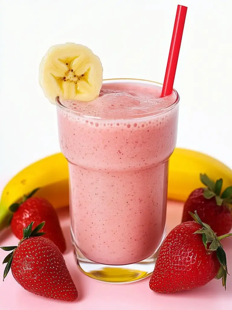 Creamy Strawberry Banana Smoothie