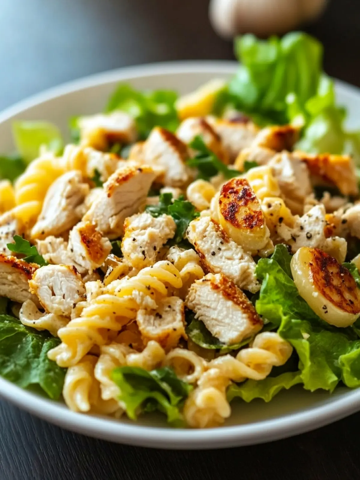 Delicious Easy Chicken Caesar Pasta Salad Recipe You'll Love 2 Easy Chicken Caesar Pasta Salad Recipe