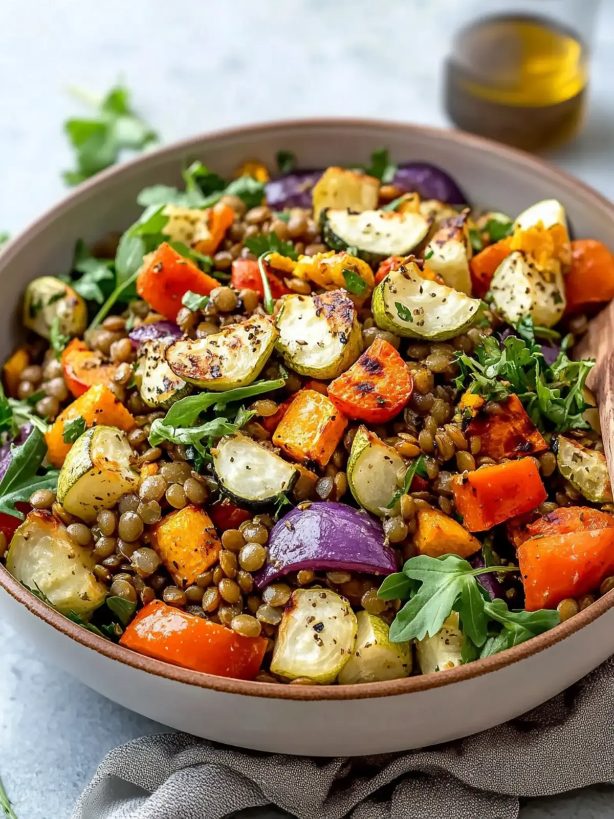 Gluten-Free Roasted Vegetable Lentil Salad You’ll Crave Daily 2 Gluten-Free Roasted Vegetable Lentil Salad