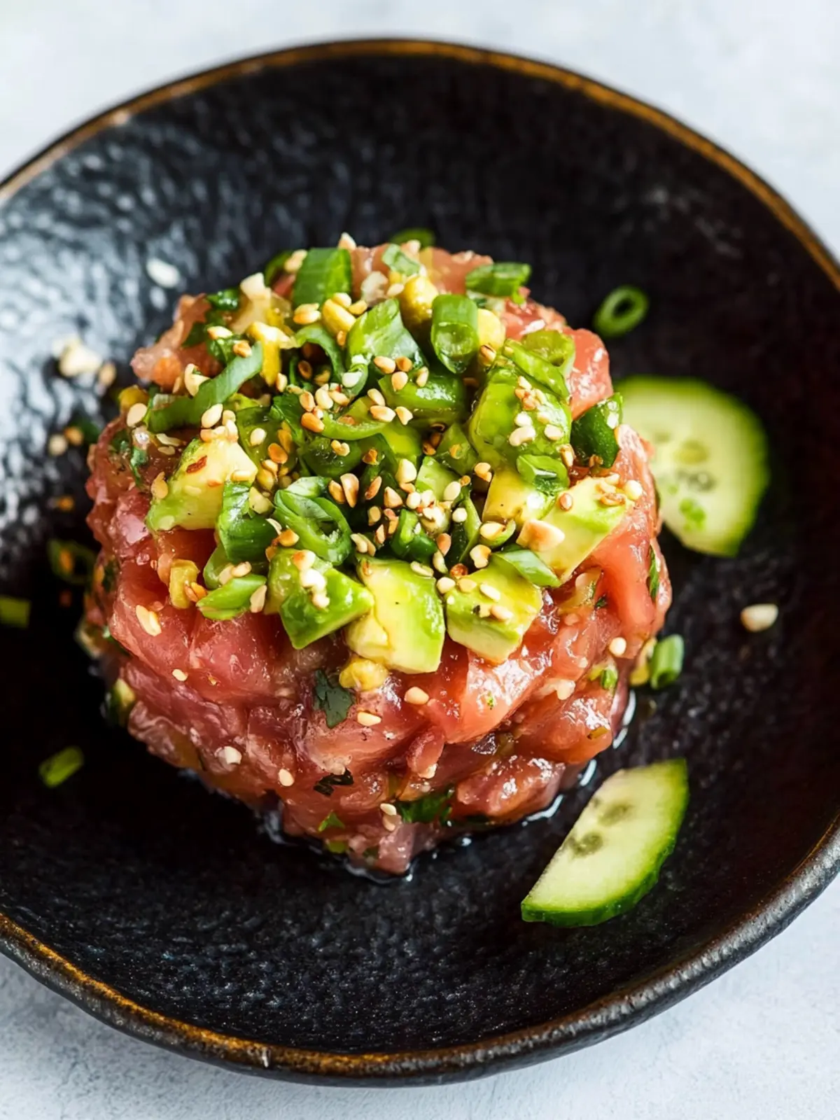 Delicious Tuna Tartare: A Fresh Twist on Sushi Night! 3 Tuna Tartare