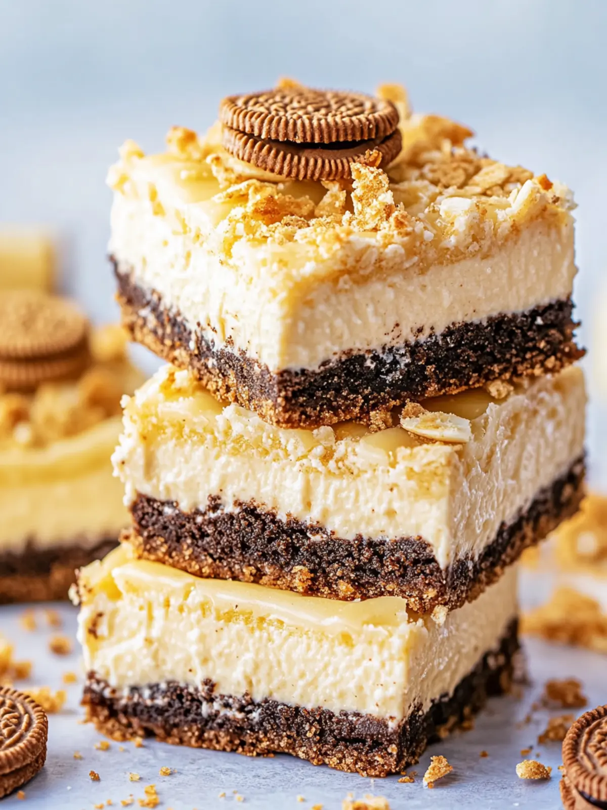 Irresistible Golden Oreo Cheesecake Bars to Wow Your Guests 5 Golden Oreo Cheesecake Bars