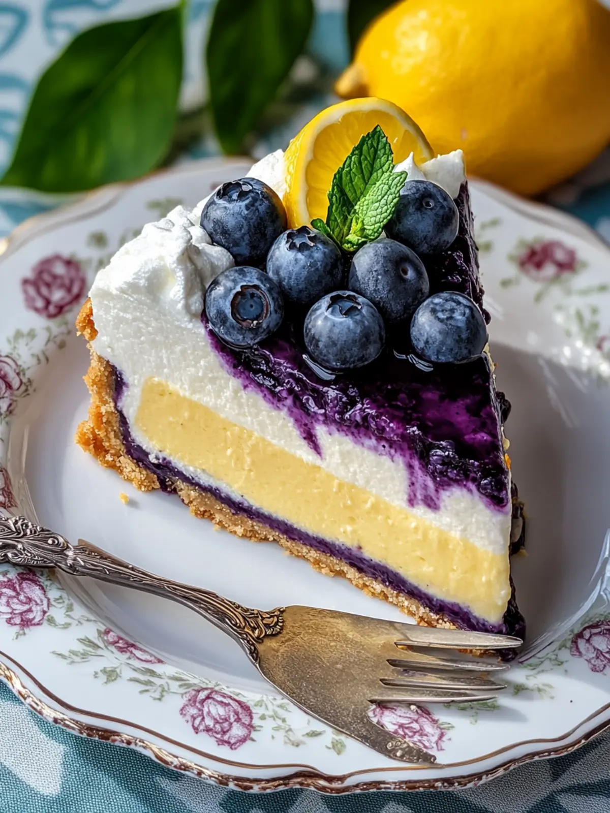 Lemon Blueberry Cheesecake: Pure Bliss in Every Bite 3 Lemon Blueberry Cheesecake
