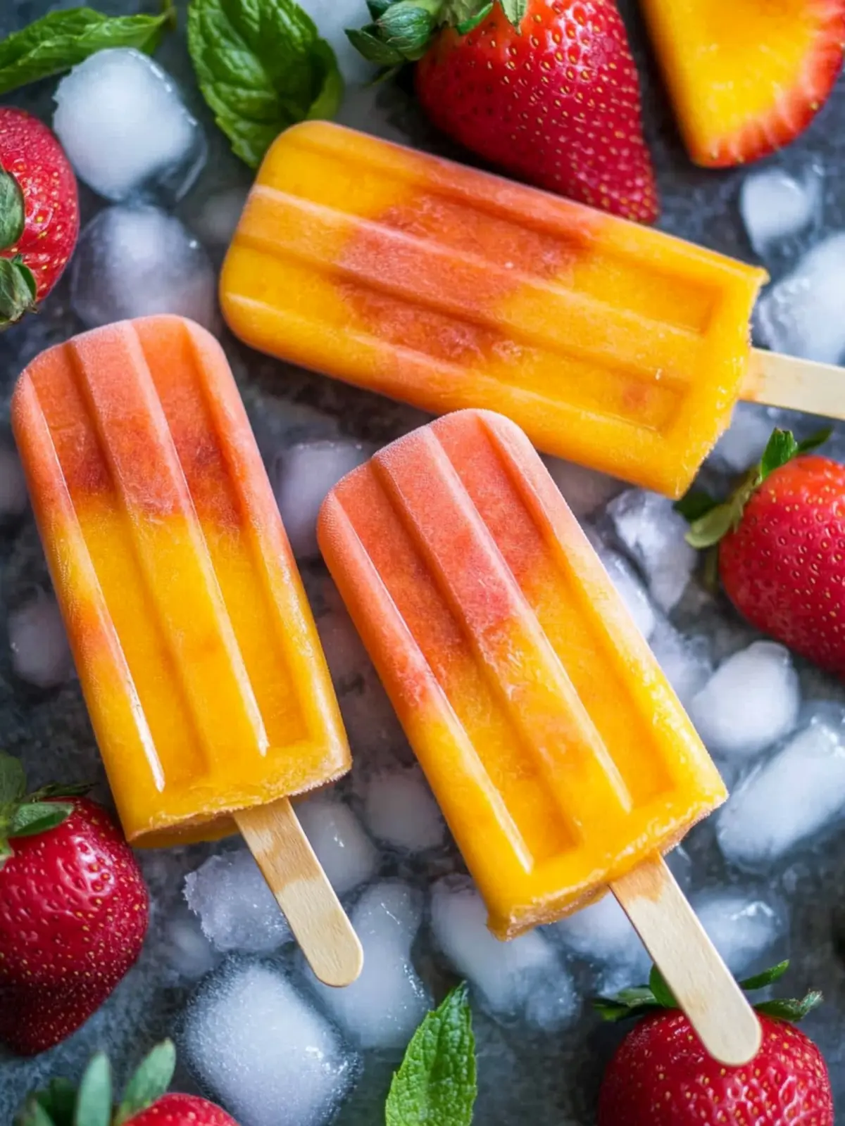 Delicious Healthy Strawberry Mango Popsicles You’ll Love 3 Healthy Strawberry Mango Popsicles