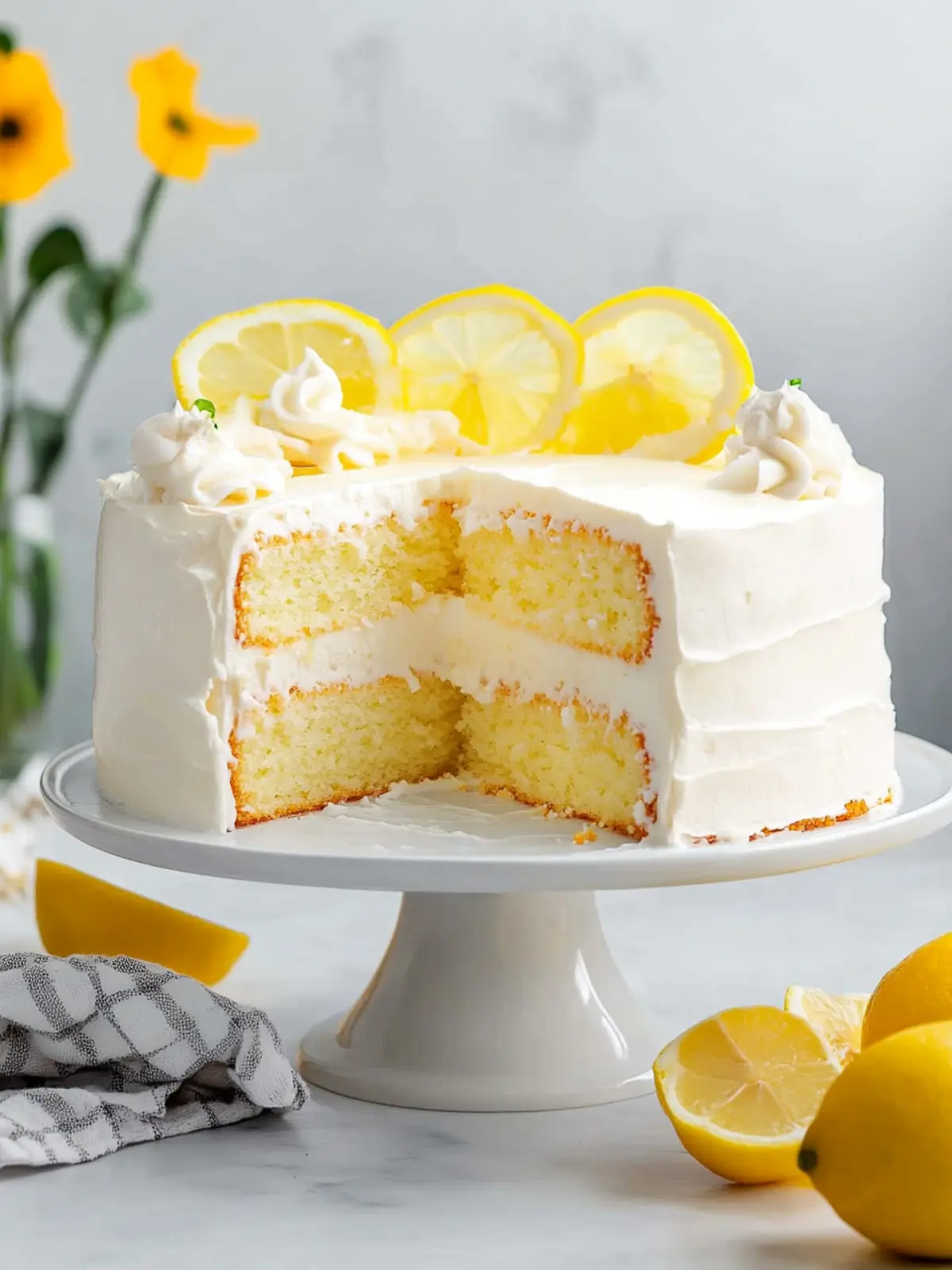 Lemon Cream Cake Recipe That Will Brighten Your Day 2 Lemon Cream Cake Recipe