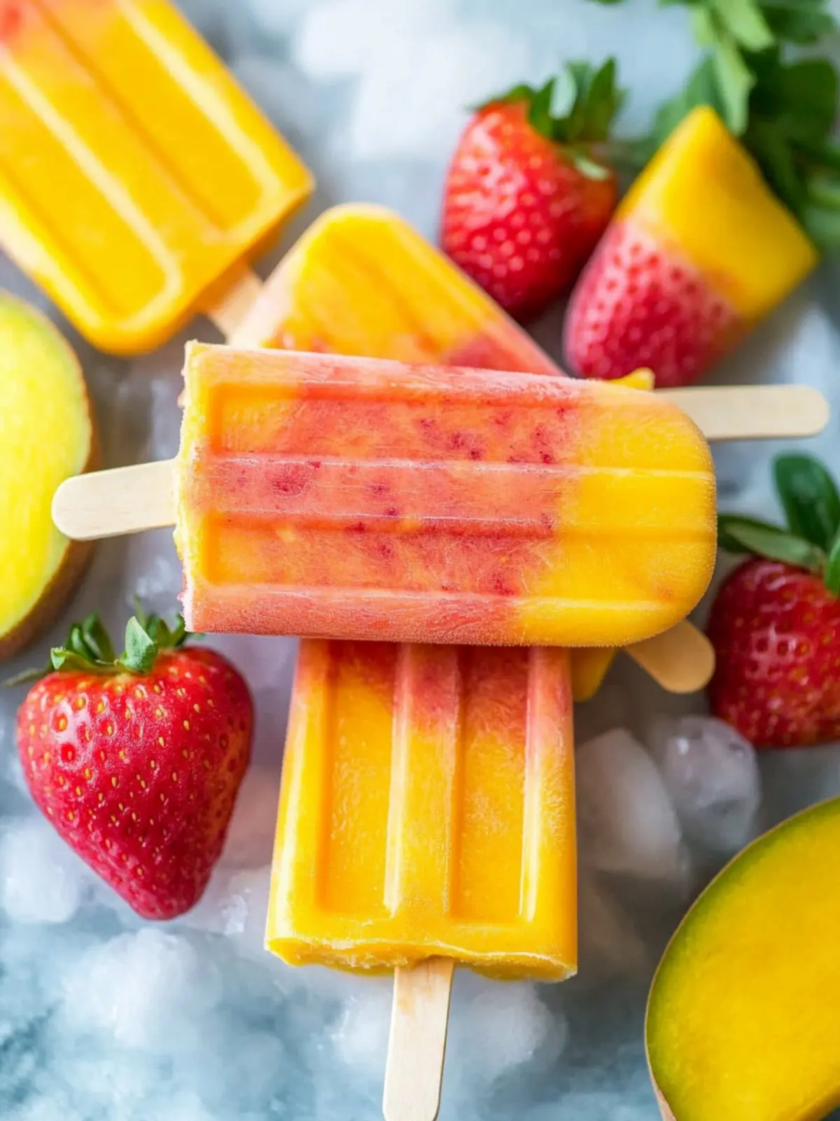Delicious Healthy Strawberry Mango Popsicles You’ll Love 5 Healthy Strawberry Mango Popsicles