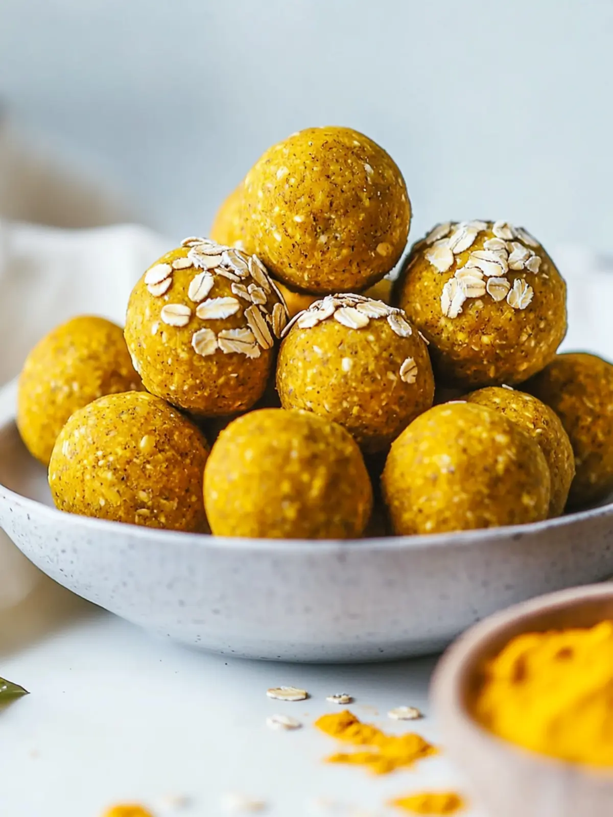 Delicious Turmeric Oat Balls for a Healthy Snack Boost 4 Turmeric Oat Balls