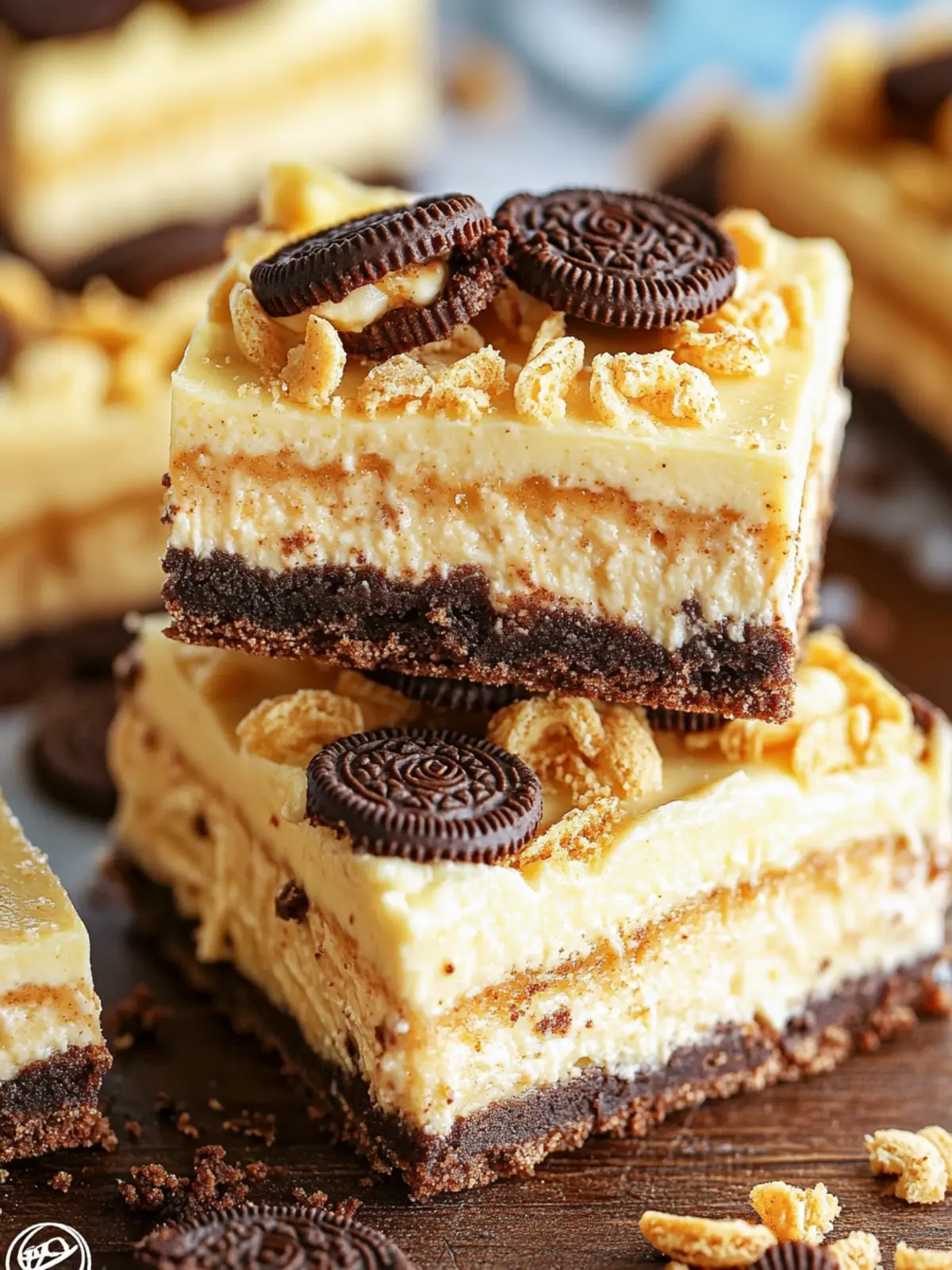 Irresistible Golden Oreo Cheesecake Bars to Wow Your Guests 4 Golden Oreo Cheesecake Bars
