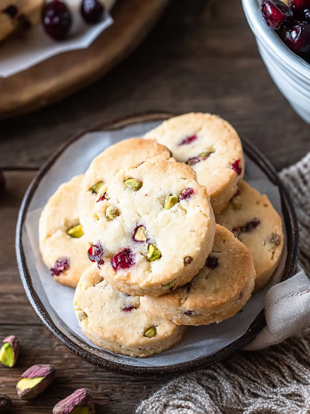Cranberry Pistachio Shortbread: A Festive Delight to Savor 2 Cranberry Pistachio Shortbread