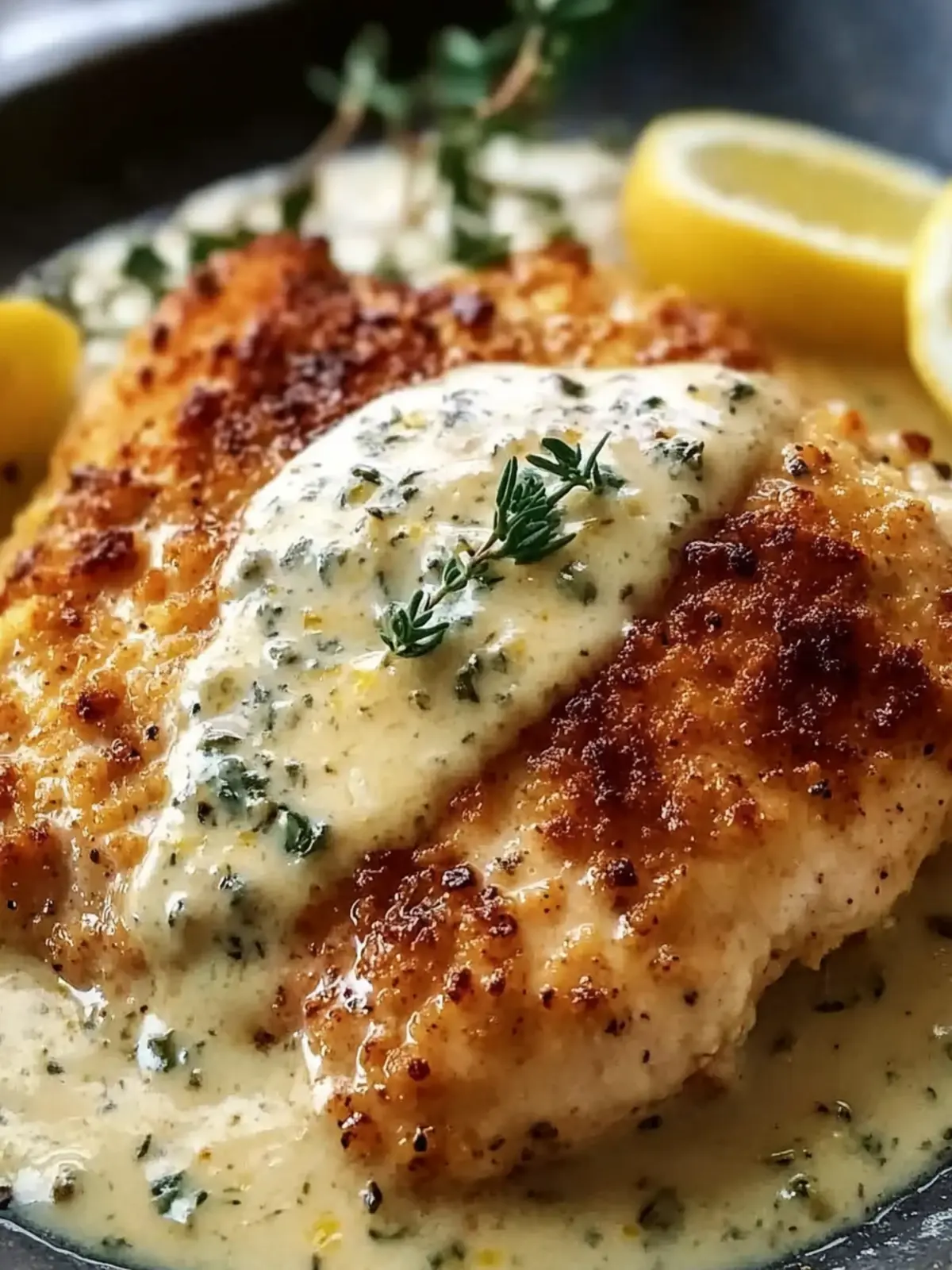 Lemon Pecorino Crusted Chicken with Creamy Lemon Sauce Magic 2 Lemon Pecorino Crusted Chicken With Creamy Lemon Sauce