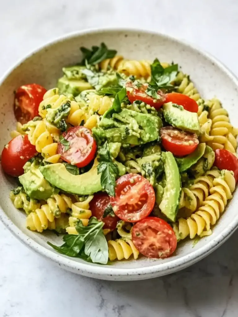 High Protein Avocado Pasta Salad