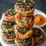Easy Pinwheel Smash Burger Skewers for Game Day Fun 42 Easy Pinwheel Smash Burger Skewers