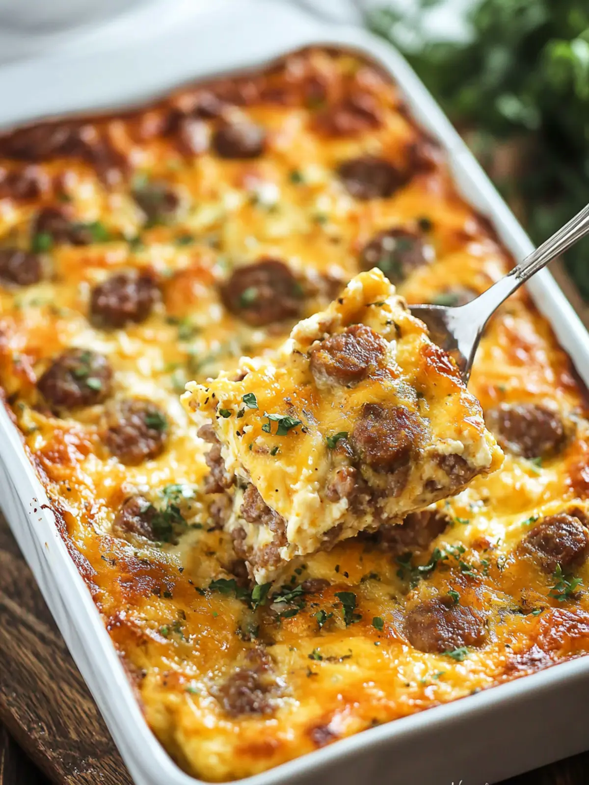 Savory Breakfast Sausage Casserole for Lazy Mornings 2 Breakfast Sausage Casserole