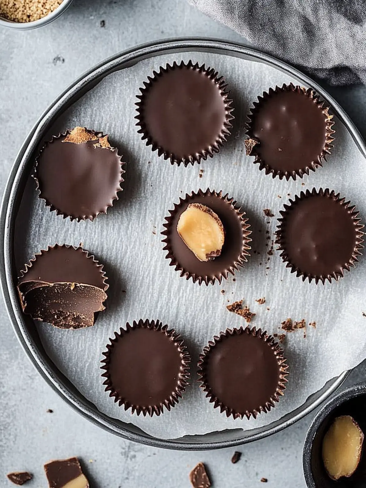 Decadent Peanut Butter Cups with a Chocolate Surprise 5 Peanut Butter Cups