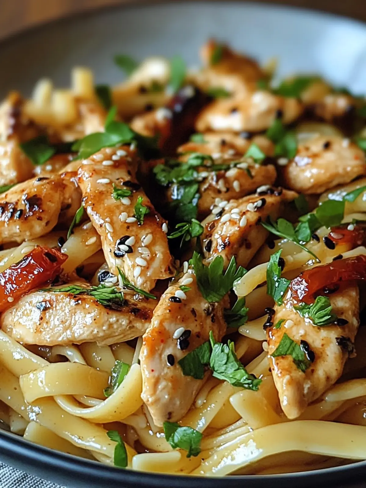 Sticky Honey Pepper Jack Chicken Pasta You’ll Crave Tonight 2 Sticky Honey Pepper Jack Chicken Pasta