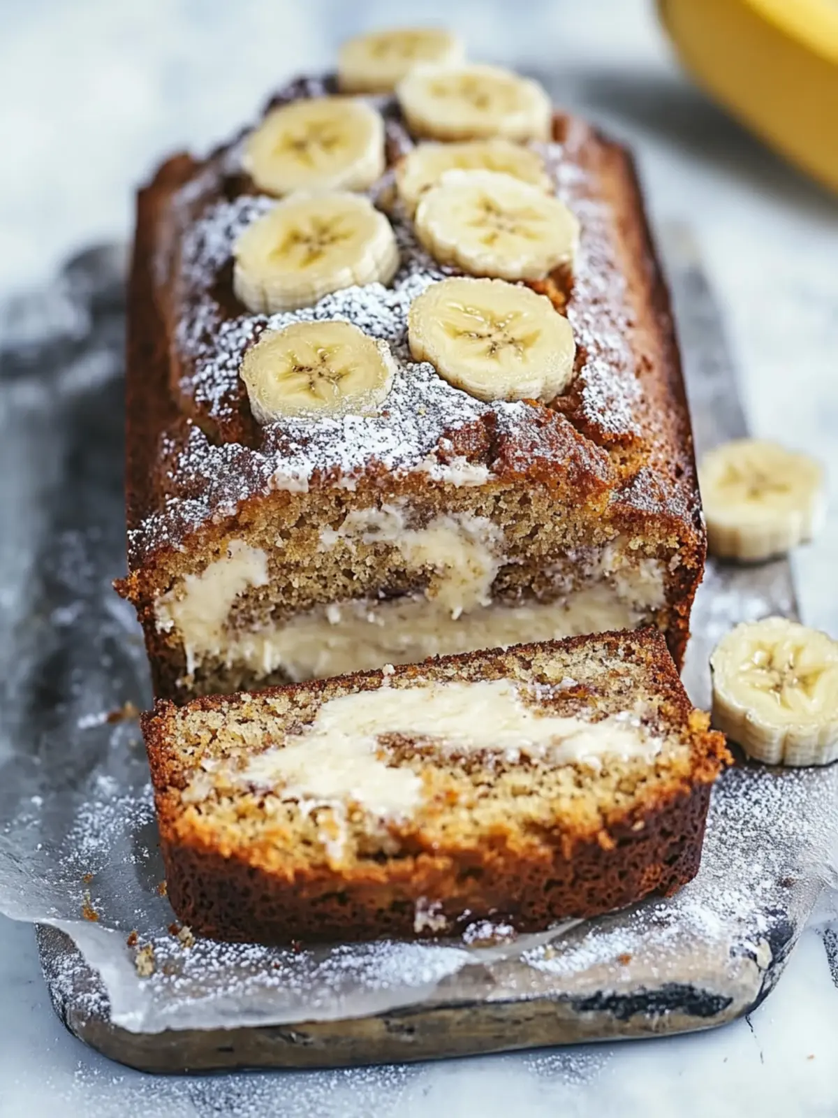 Indulge in Cheesecake Banana Bread Bliss at Home 2 Cheesecake Banana Bread