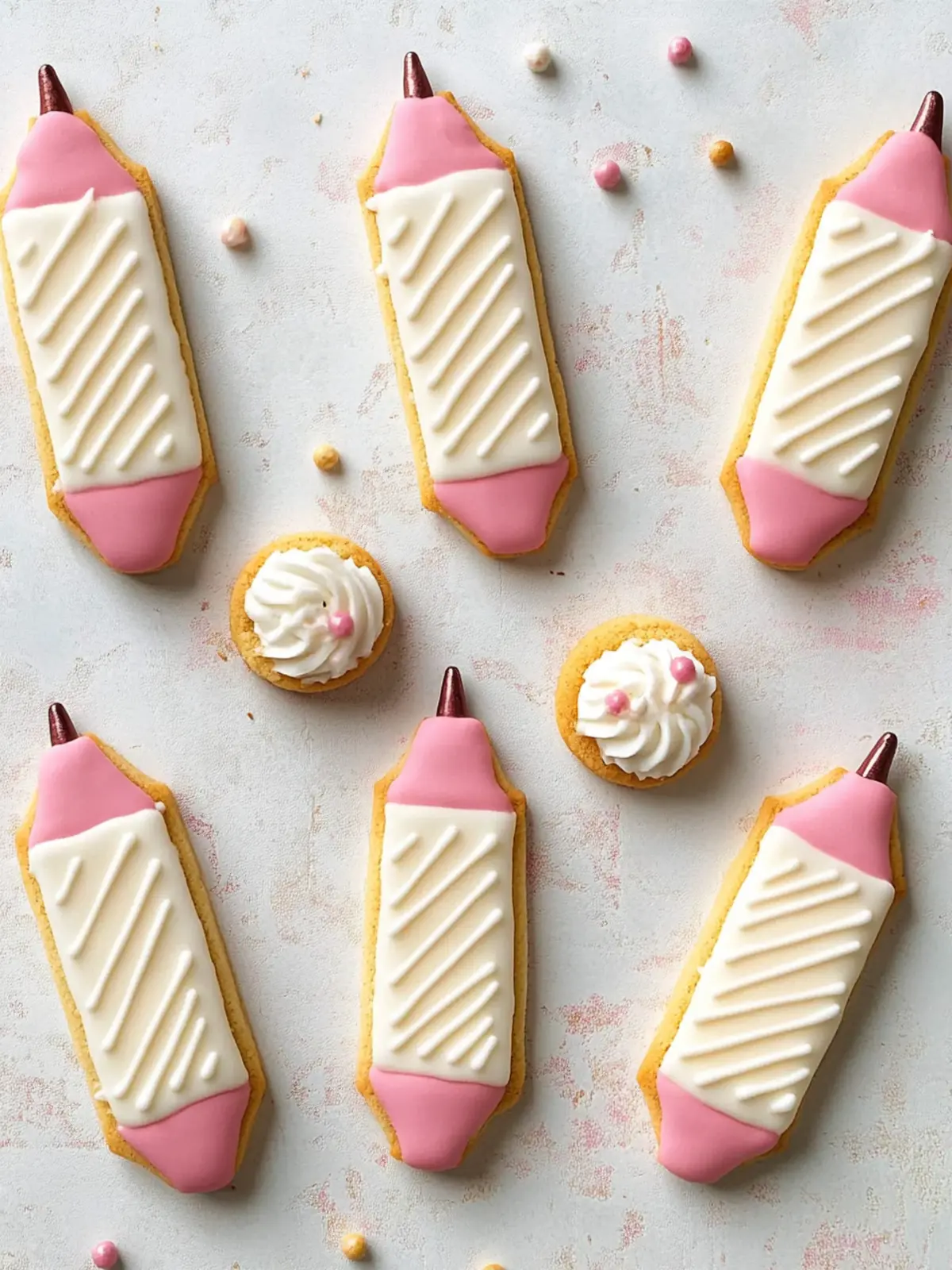 Cute Wafer Pencil Cookies to Brighten Your Dessert Table 3 Cute Wafer Pencil Cookies