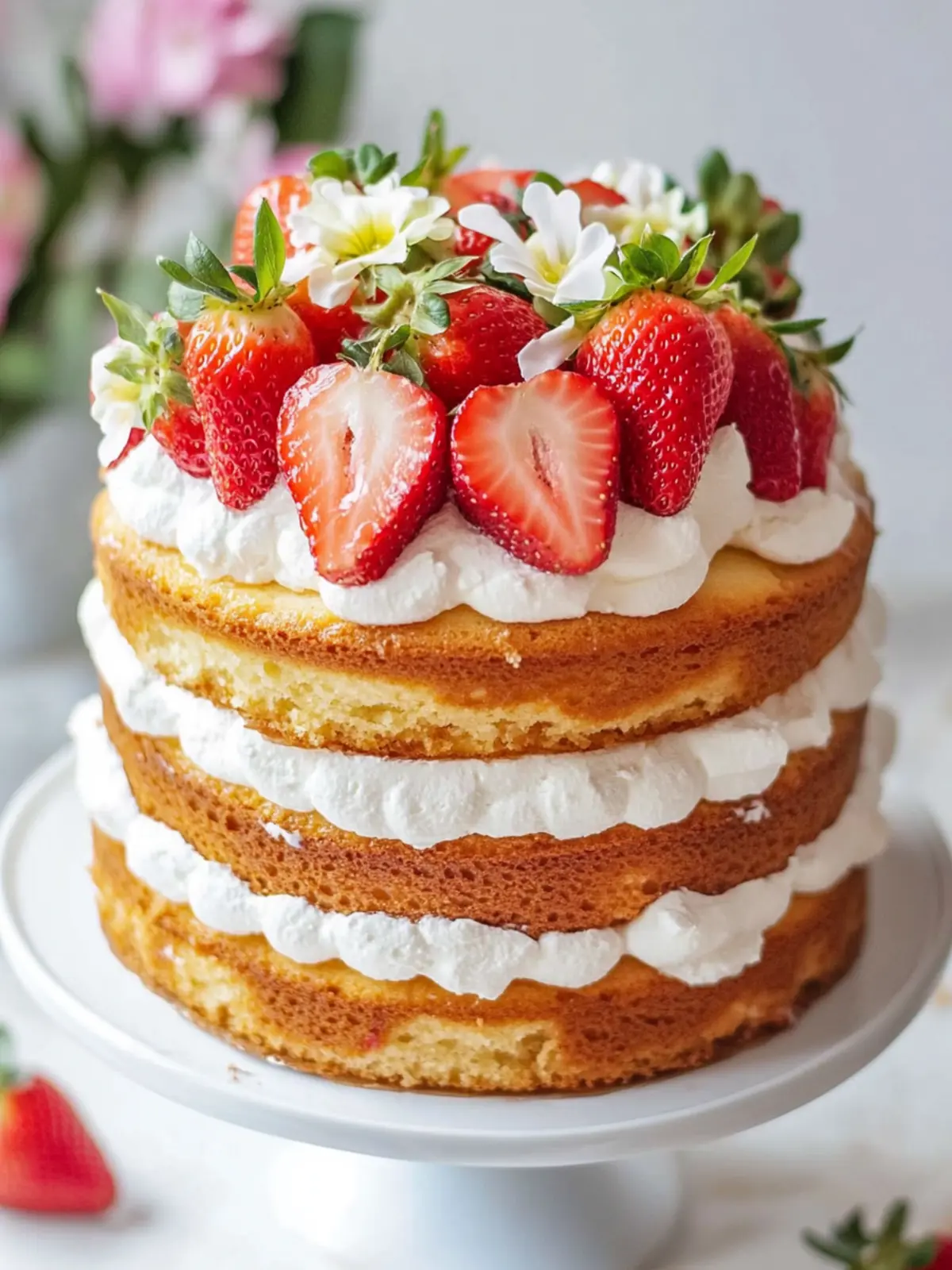 Strawberry Shortcake Cake That'll Brighten Your Day 2 Strawberry Shortcake Cake