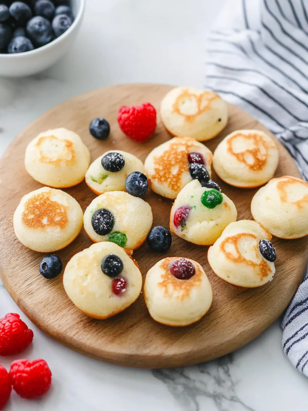 Mini Pancake Bites That Make Breakfast Fun and Tasty! 4 Mini Pancake Bites