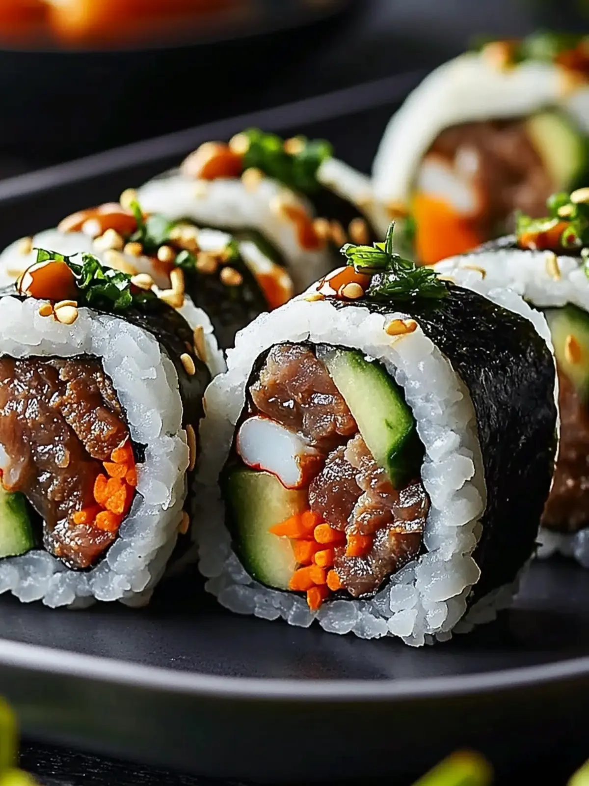 Savory Korean Bulgogi Sushi Rolls for Homemade Delight 2 Korean Bulgogi Sushi Rolls