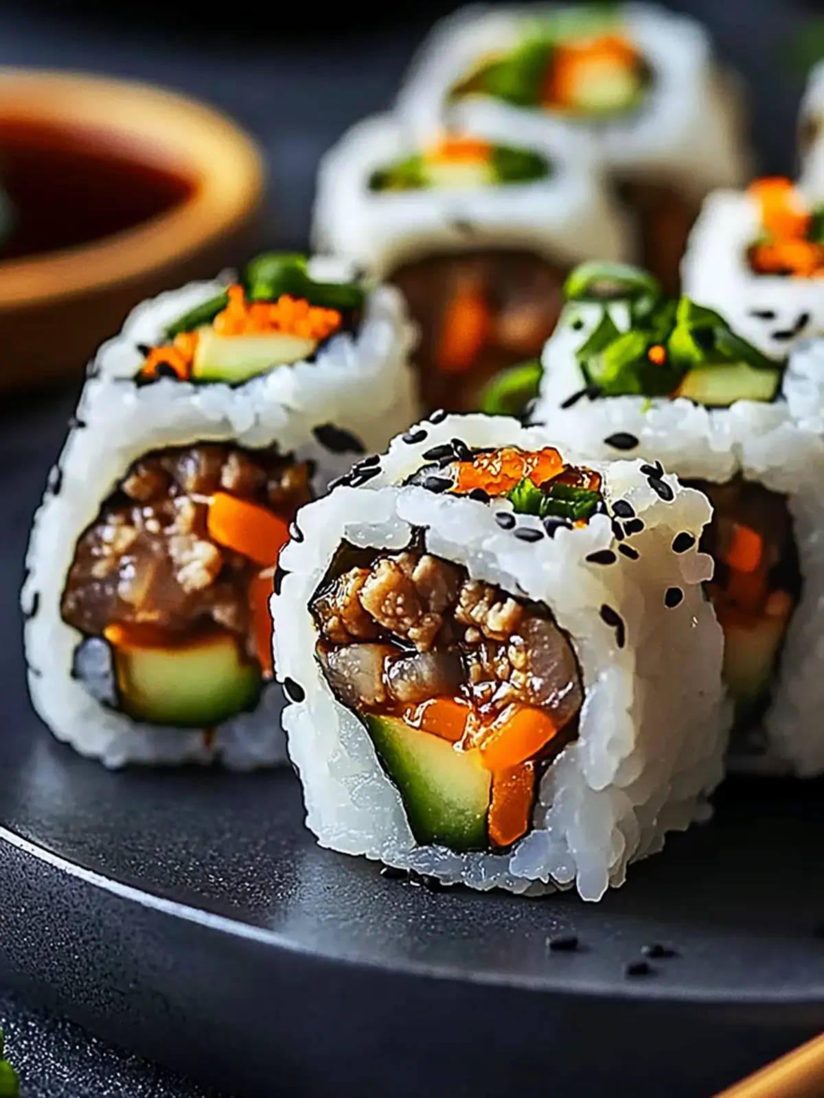 Savory Korean Bulgogi Sushi Rolls for Homemade Delight 4 Korean Bulgogi Sushi Rolls