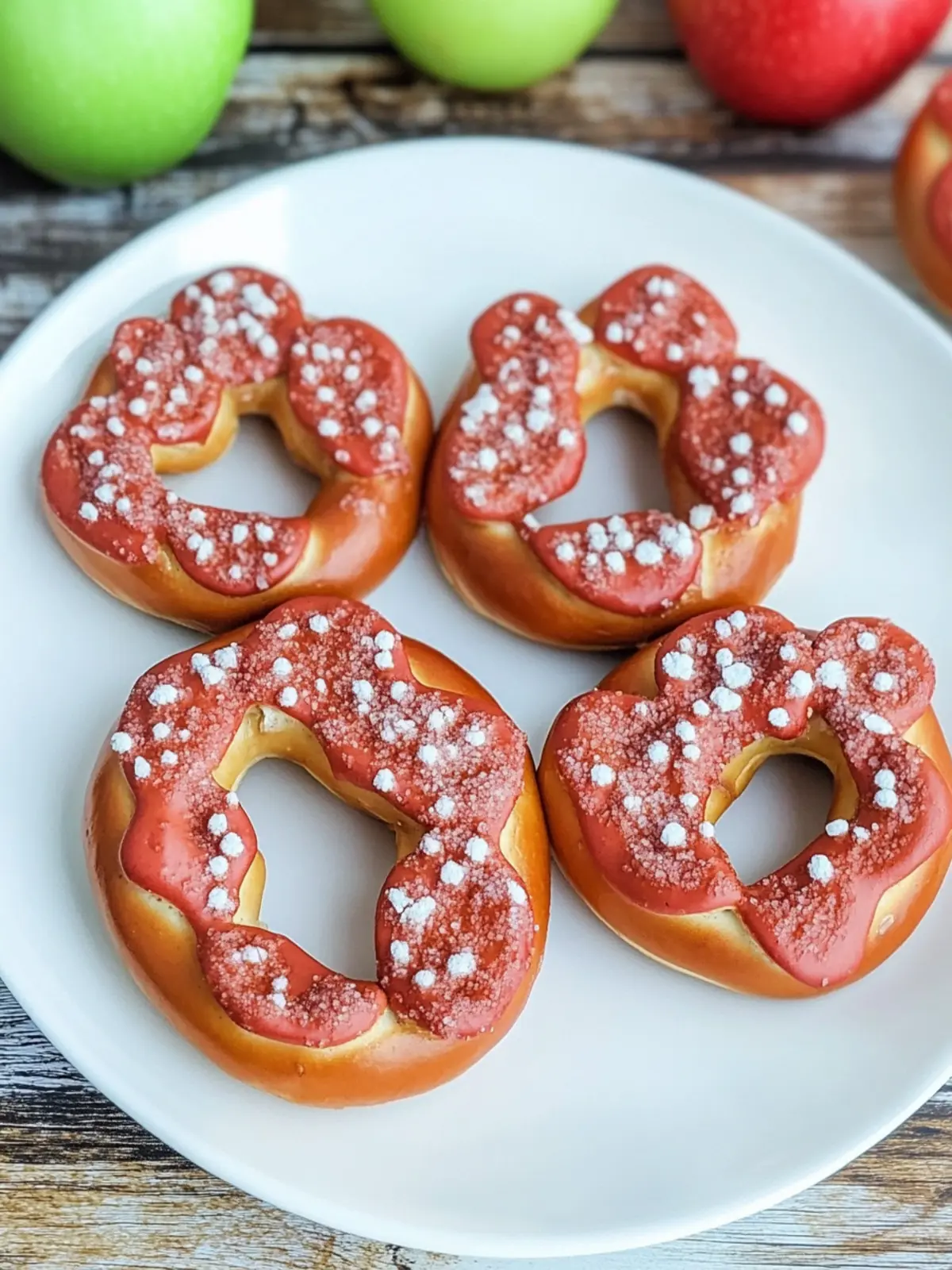 Cute Apple Pretzel Treats That Wow Everyone at Home 5 Cute Apple Pretzel Treats