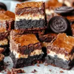 Decadent Layered Brownies with OREO and Biscoff Magic 9 Layered Brownies (OREO cookie and Biscoff brownies recipe)