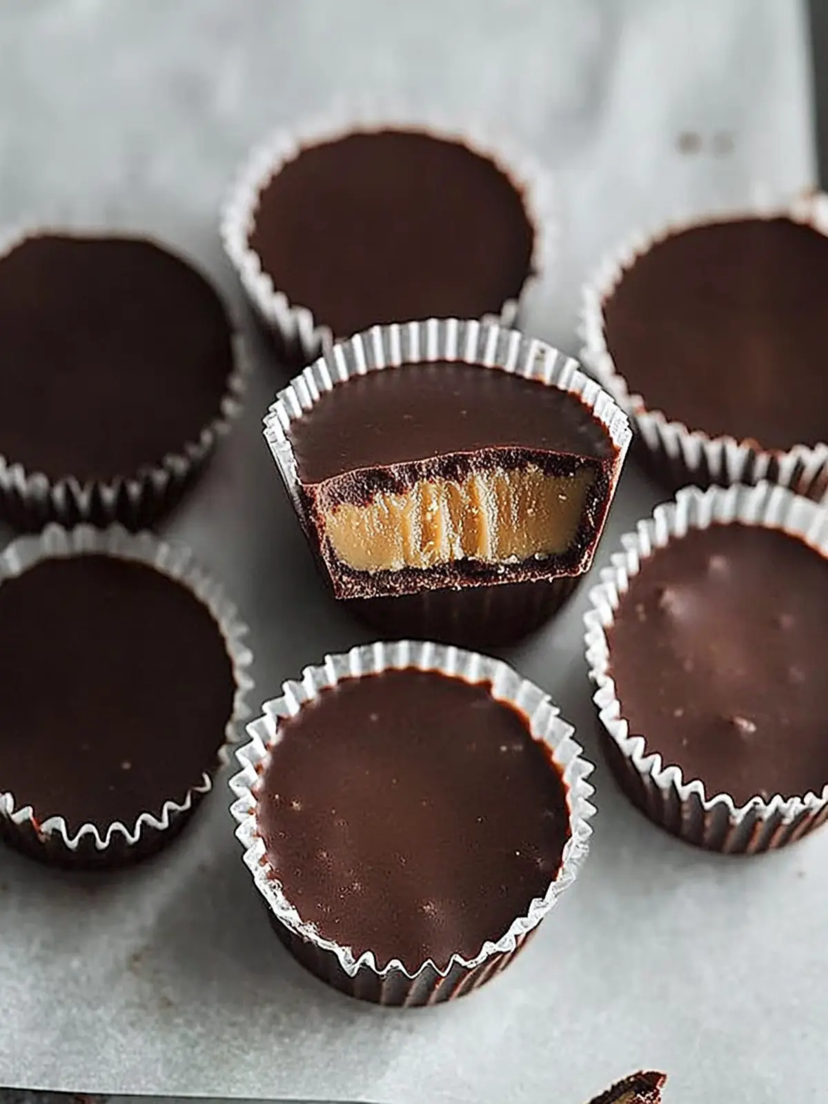 Decadent Peanut Butter Cups with a Chocolate Surprise 4 Peanut Butter Cups