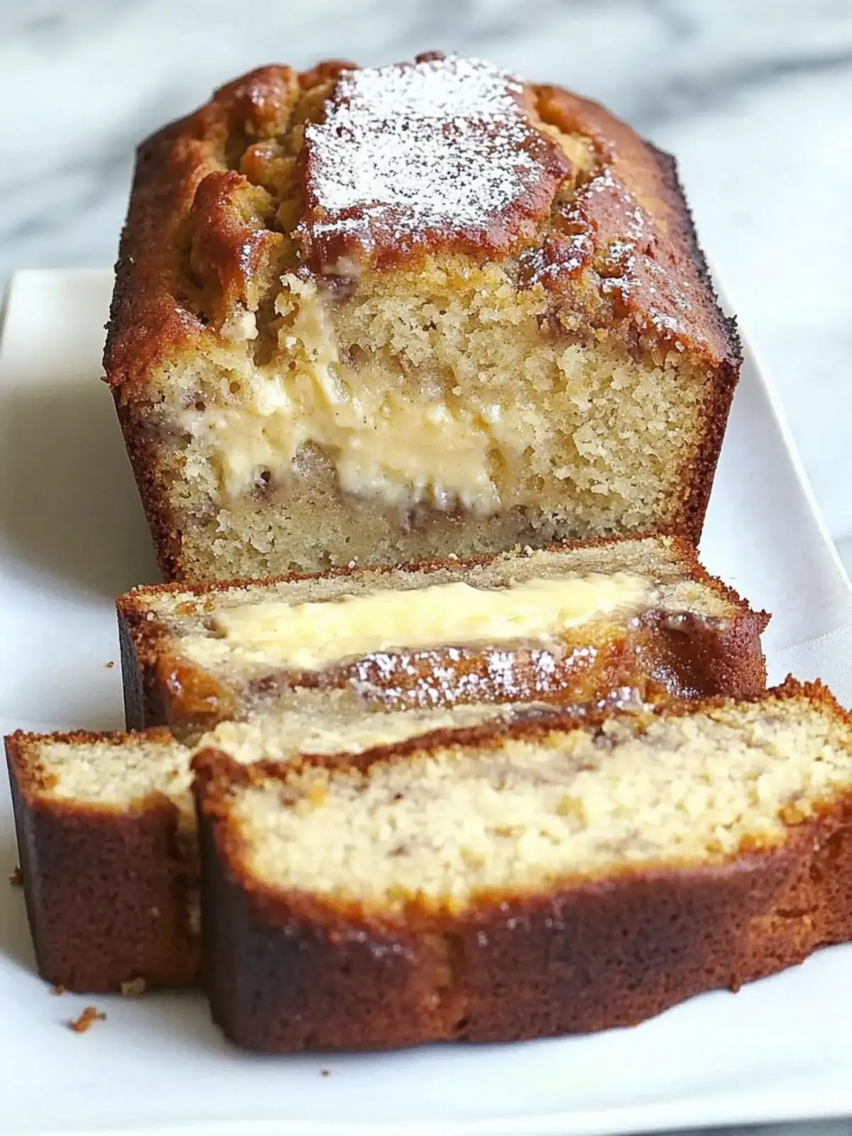Indulge in Cheesecake Banana Bread Bliss at Home 3 Cheesecake Banana Bread