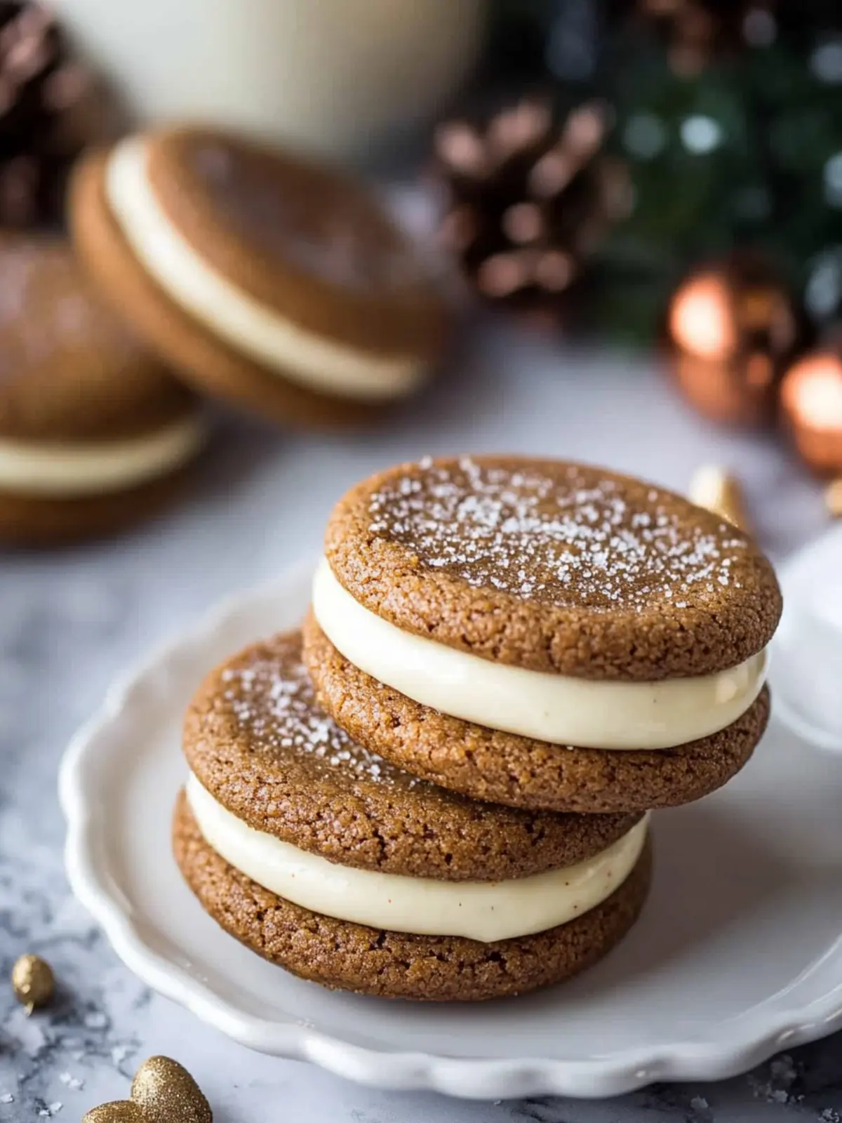 Ginger Molasses Sandwich Cookies with Eggnog for Cozy Moments 3 Ginger Molasses Sandwich Cookies with Eggnog