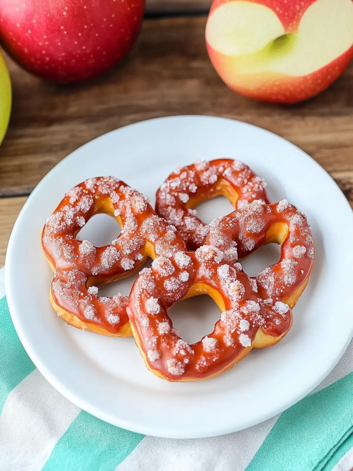 Cute Apple Pretzel Treats That Wow Everyone at Home 4 Cute Apple Pretzel Treats