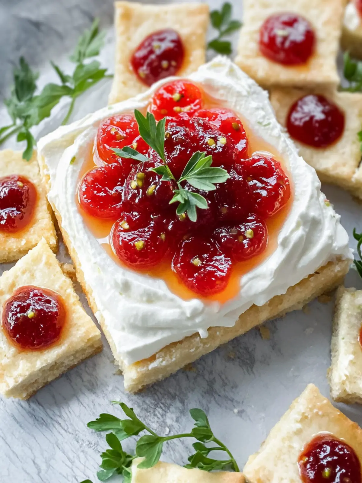 Savory Pepper Jelly Cream Cheese Appetizer Dip and Bites 5 Pepper Jelly Cream Cheese Appetizer Dip and Bites