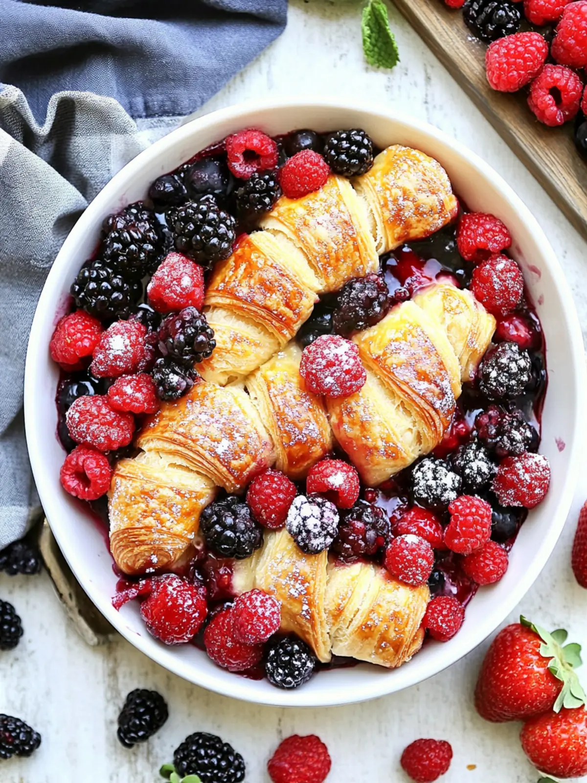 Berry Croissant Bake: Indulge in This Delightful Sweet Treat 4 Berry Croissant Bake