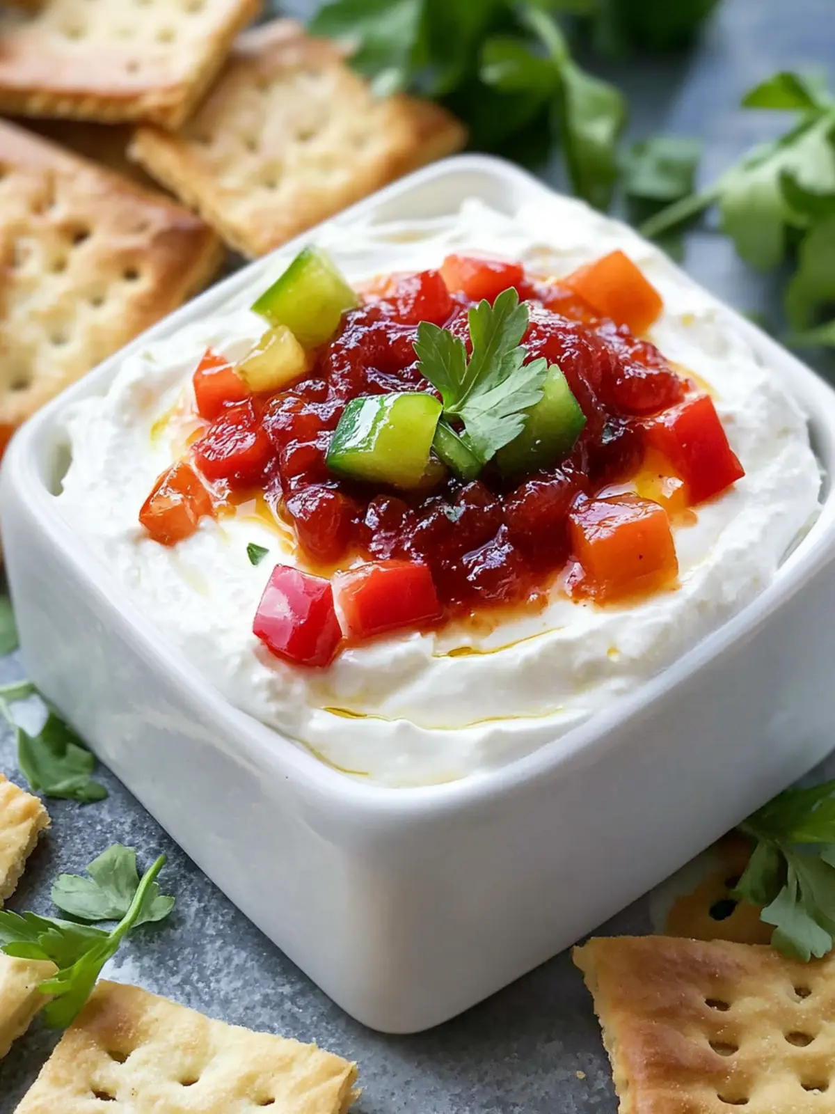 Savory Pepper Jelly Cream Cheese Appetizer Dip and Bites 2 Pepper Jelly Cream Cheese Appetizer Dip and Bites