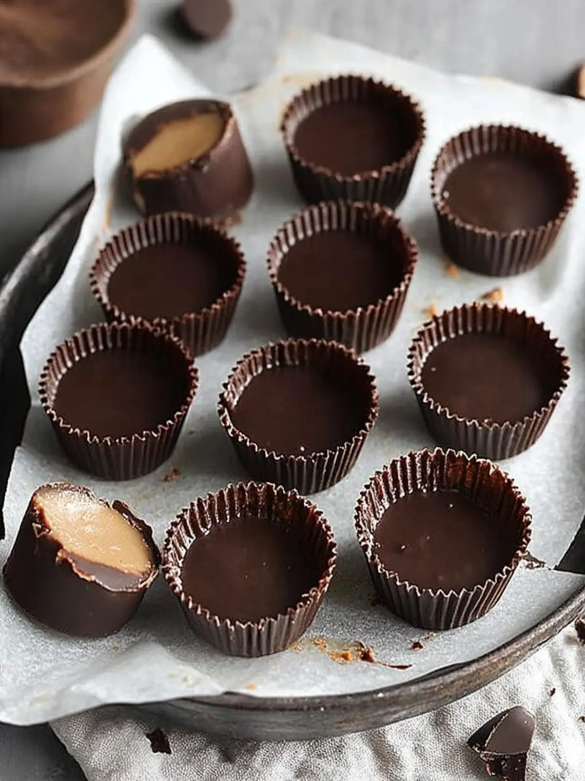 Decadent Peanut Butter Cups with a Chocolate Surprise 2 Peanut Butter Cups